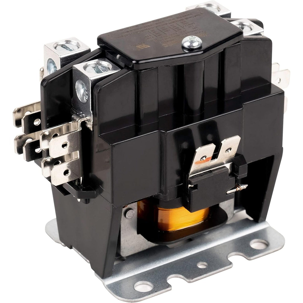 1 pole 40 amp contactor with 24VAC coil and metal mounting base.