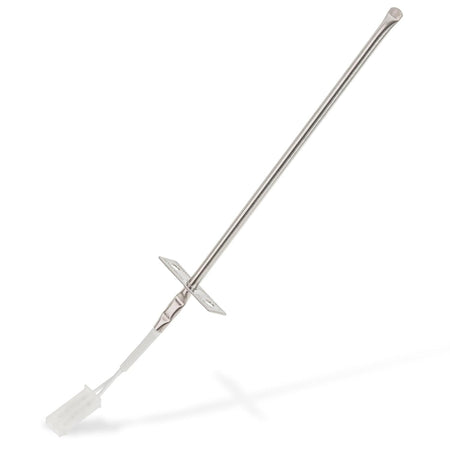 Oven temperature sensor probe with mounting bracket and connector for Frigidaire and Kenmore ranges.