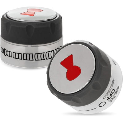 Two silver and black lighted control knobs assembly 91538 with red indicator icons.