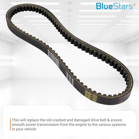 Black 842-20-30 racing CVT drive belt with cogged design for scooter engine power transmission.