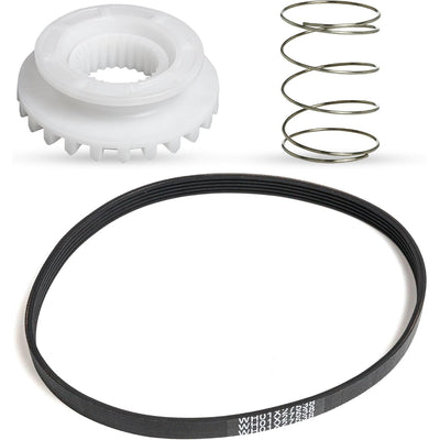 GE washing machine repair kit including drive belt, clutch assembly, and tension spring for Hotpoint clothes washers.