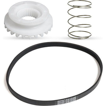 GE washing machine repair kit including drive belt, clutch assembly, and tension spring for Hotpoint clothes washers.