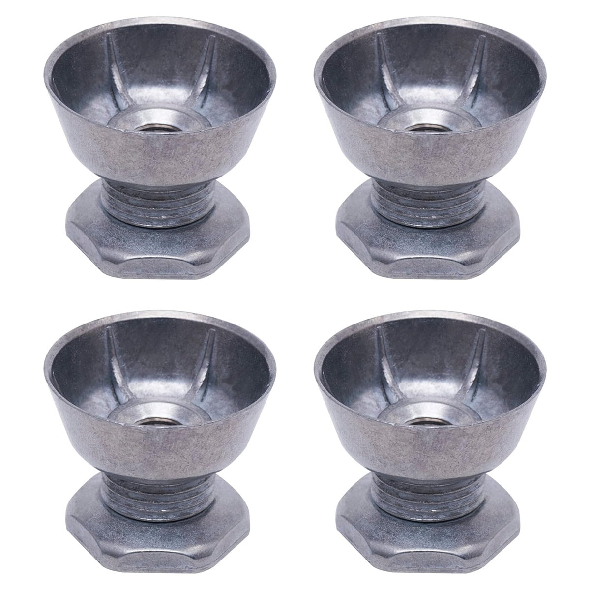 Set of four 8066184 dryer motor pulleys for Whirlpool, Kenmore, and Maytag dryers.