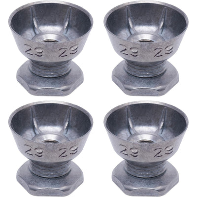 8066184 Dryer Motor Pulley 29, four metal pulleys shown in a product photo