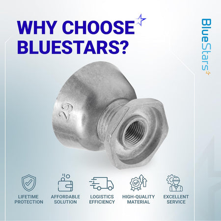 8066184 Dryer Motor Pulley 29 promotional graphic showing pulley and Bluestar benefits