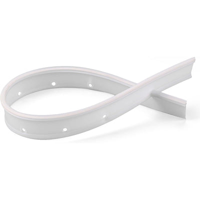 White dishwasher bottom door gasket replacement for Frigidaire and Kenmore models.