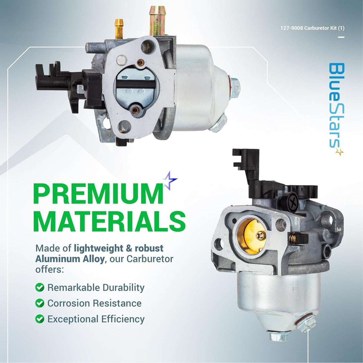 Two views of the 127-9008 carburetor replacement for Toro Power Clear snow blowers.