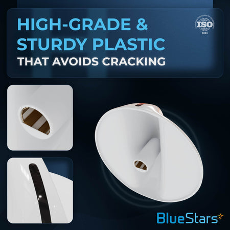 Close-up views of the durable plastic construction of the 131965300 dryer timer knob for Frigidaire and Electrolux.