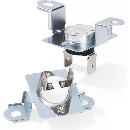 6931EL3003D & 6931EL3001B Dryer Thermostat Kit, showing two thermostat components on a white background