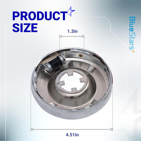 285785 Washer Clutch Kit Replacement, product size diagram showing clutch assembly with 4.51-inch and 1.3-inch dimensions