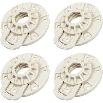 W10528947 Washer Basket Driven Hub Kit, four hub components shown in a 2x2 arrangement