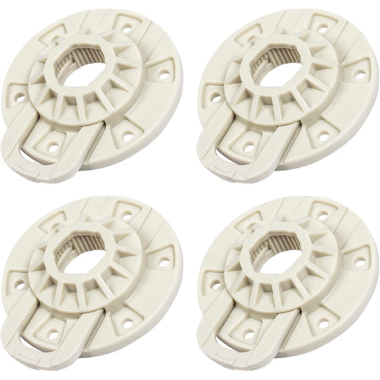 W10528947 Washer Basket Driven Hub Kit, four hub components shown in a 2x2 arrangement