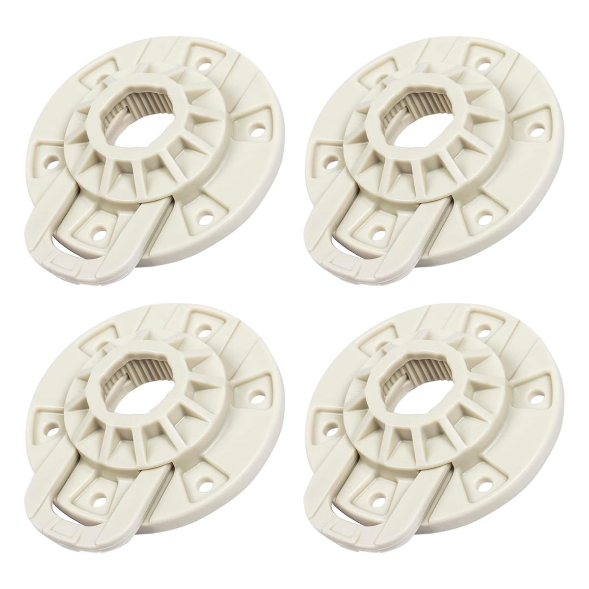 Set of four W10528947 washer basket driven hubs for Maytag, Whirlpool, and Kenmore washing machines.