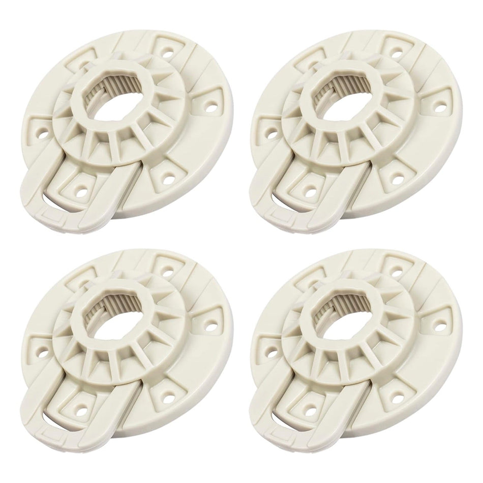 Set of four W10528947 washer basket driven hubs for Maytag, Whirlpool, and Kenmore washing machines.