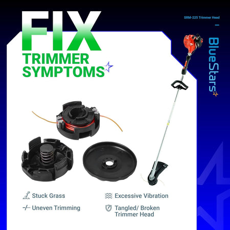 SRM-225 Speed Feed 400 trimmer head replacement parts and full string trimmer assembly for Echo and Shindaiwa models.