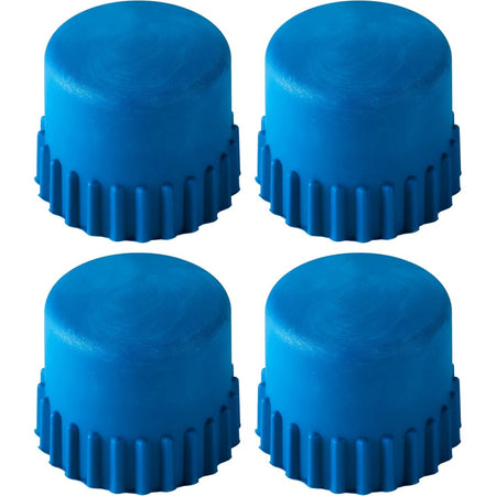 Pack of four blue replacement bump knobs for Husqvarna T25 trimmer heads.