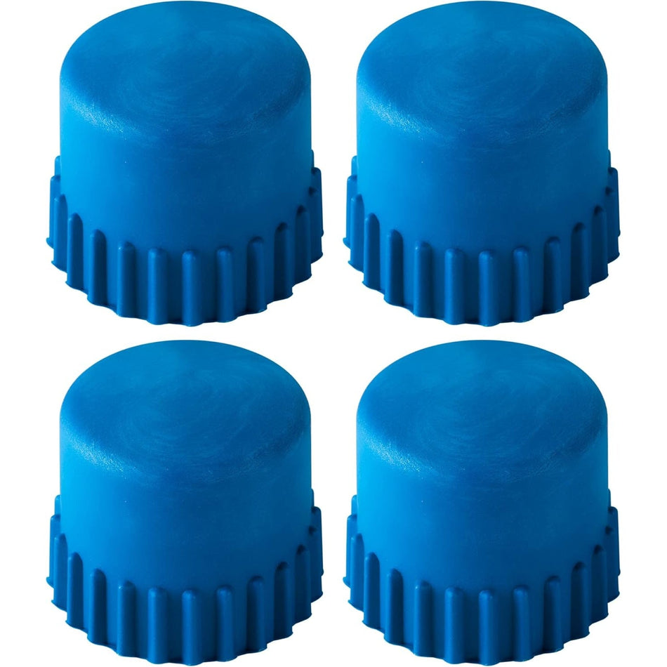 Pack of four blue replacement bump knobs for Husqvarna T25 trimmer heads.