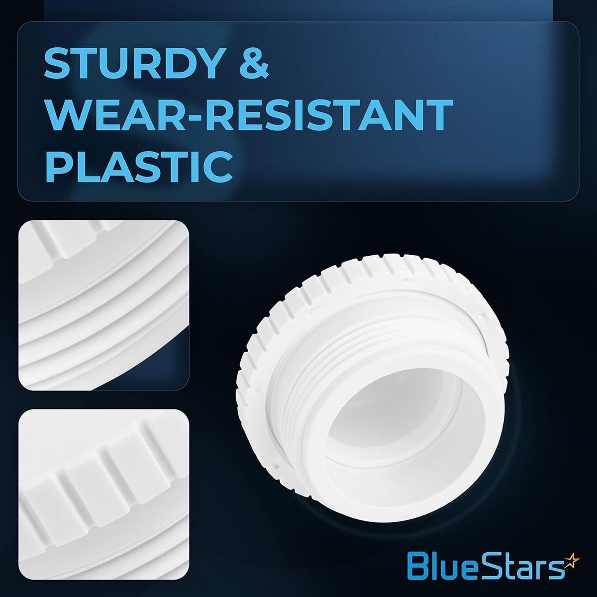 Durable plastic SP1419C pool spa directional flow hydrostream return fitting showing close-up texture details.