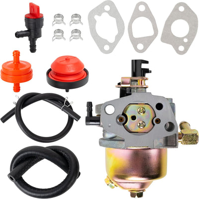 951-12705 carburetor kit with fuel lines, primer bulb, shut-off valve, gaskets, and clamps for snow blowers.