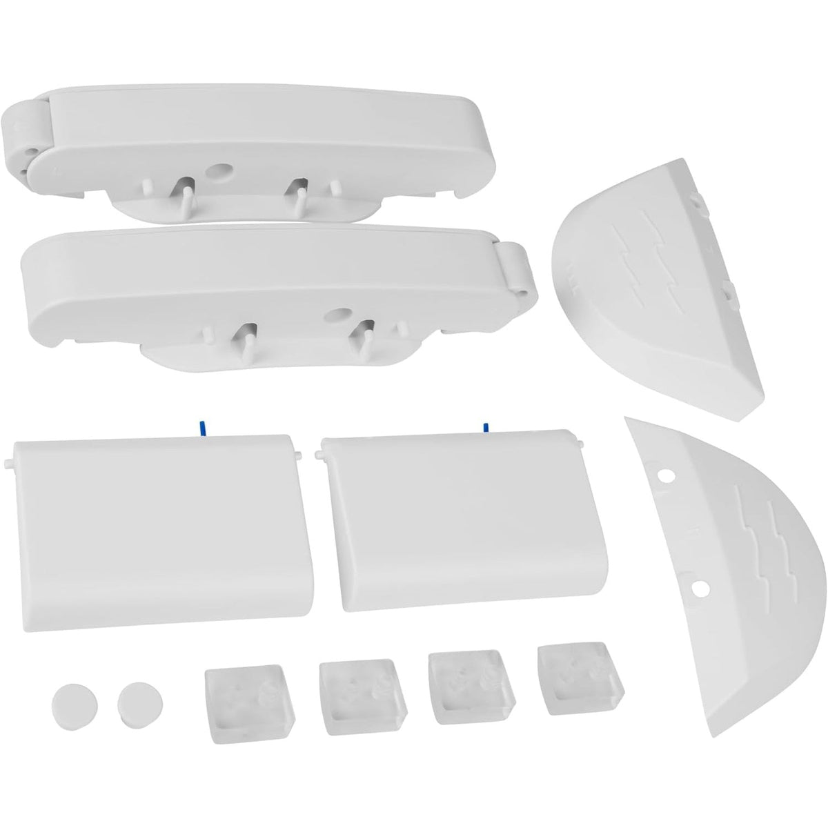 Replacement pod swings, flaps, bezels, and pod shoes kit for Hayward Navigator and Pool Vac pool cleaners.
