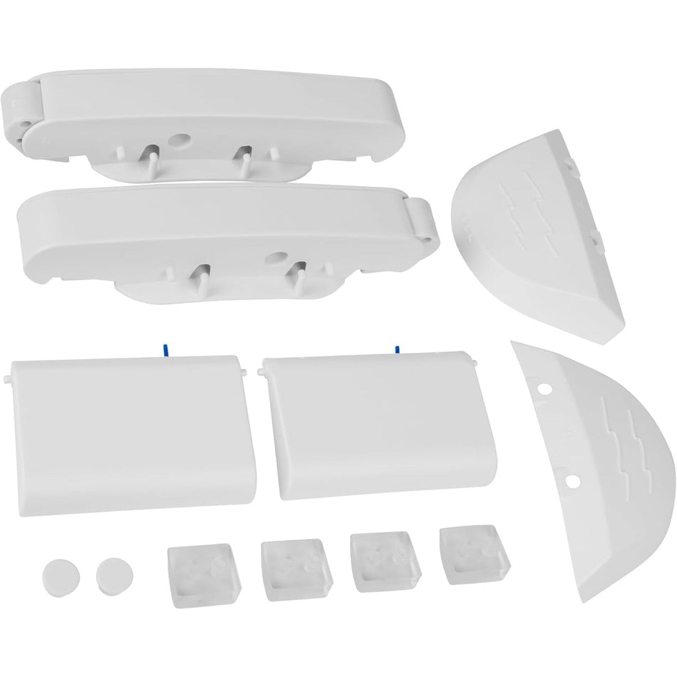 Replacement pod swings, flaps, bezels, and pod shoes kit for Hayward Navigator and Pool Vac pool cleaners.