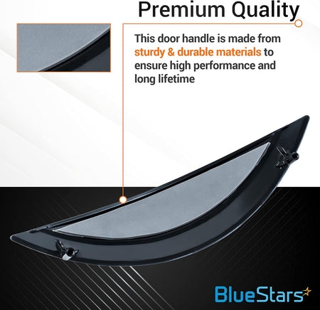 134412860 washer door handle replacement with close-up view of durable material construction.