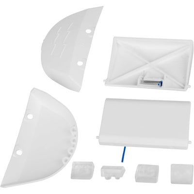 Replacement white flap kit, wing kit, and pod shoes for Hayward Navigator and Pool Vac automatic pool cleaners.
