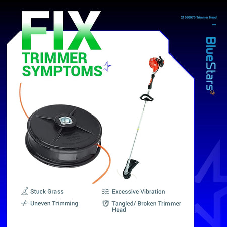21560070 SRM trimmer head replacement for Echo straight shaft trimmers shown with a full weed wacker unit.