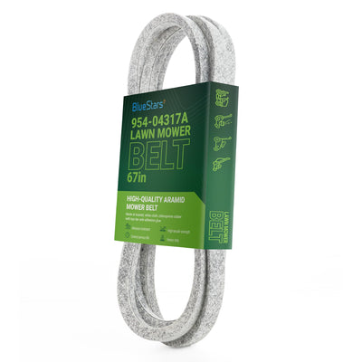 954-04317A replacement lawn mower drive belt with branded product packaging sleeve.