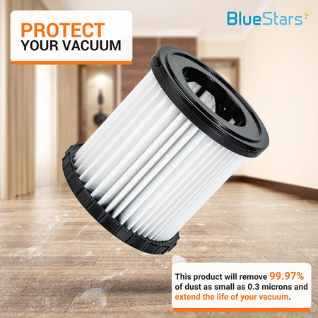 Replacement pleated filter for DEWALT DCV580H and DCV581H portable shop vacuums.