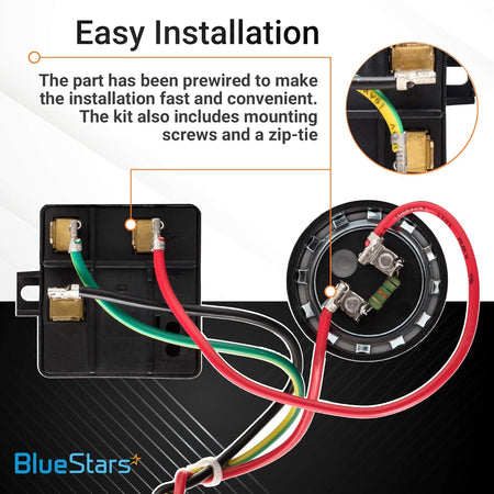 Prewired 5-2-1 CSR-U1 hard start capacitor kit showing easy installation wiring and electrical connections.