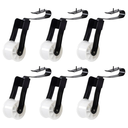 Pack of six 691366 dryer idler pulley assemblies for Whirlpool, Kenmore, and Maytag dryers.