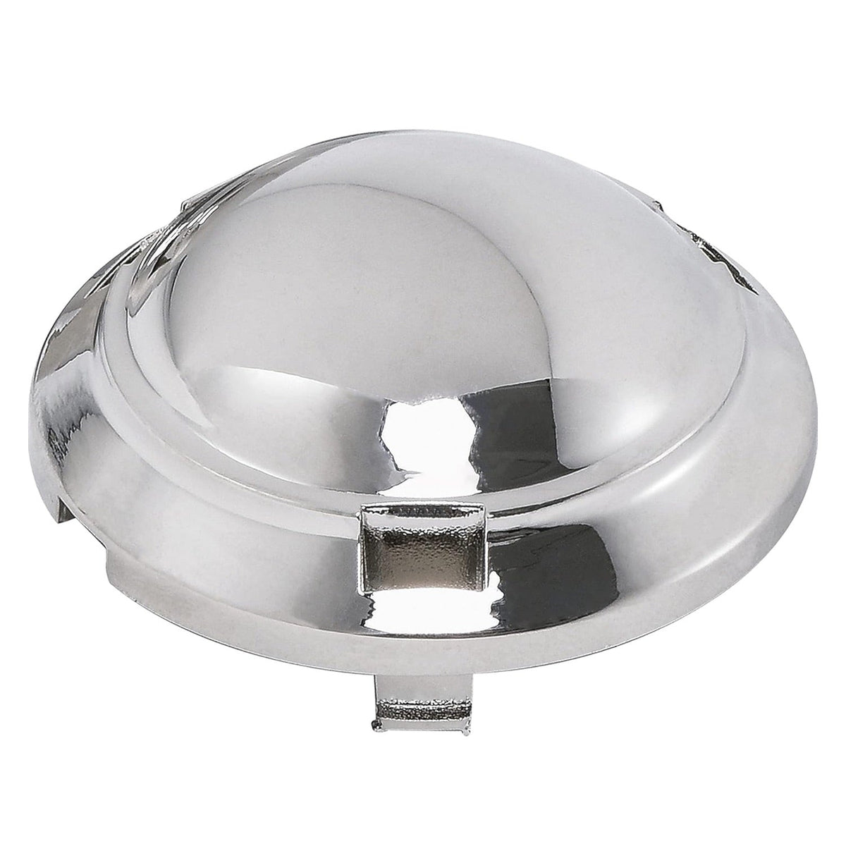 Chrome-finished DC66-00777A washer pulsator cap replacement for Samsung washing machines.
