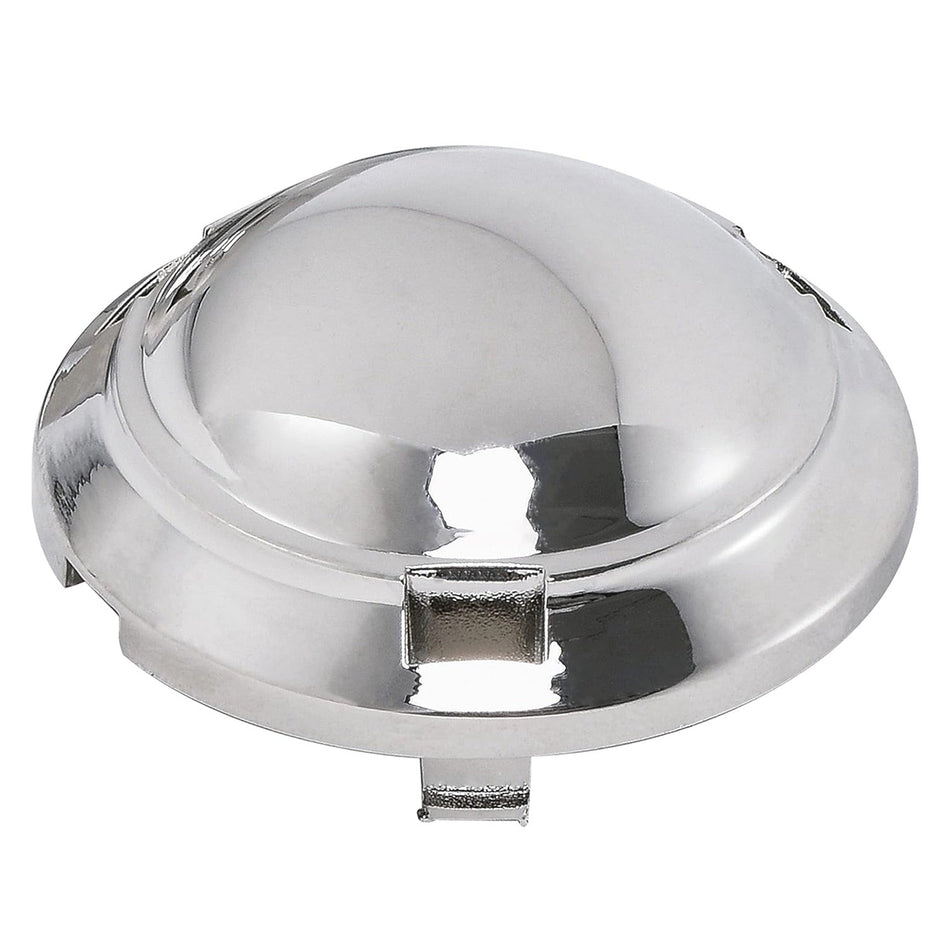 Chrome-finished DC66-00777A washer pulsator cap replacement for Samsung washing machines.