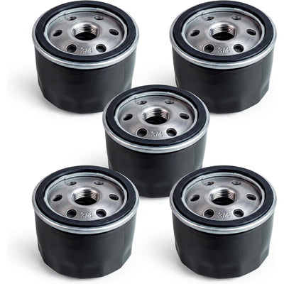 492932S oil filter, front view showing five black spin-on filters