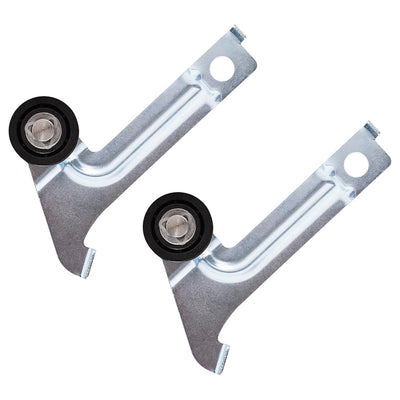 Two 8547174 dryer idler pulley replacement assemblies for Whirlpool dryers.