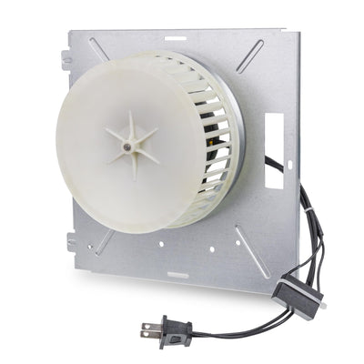 97017705 bathroom exhaust fan motor assembly with blower wheel and mounting plate for Nutone fans.