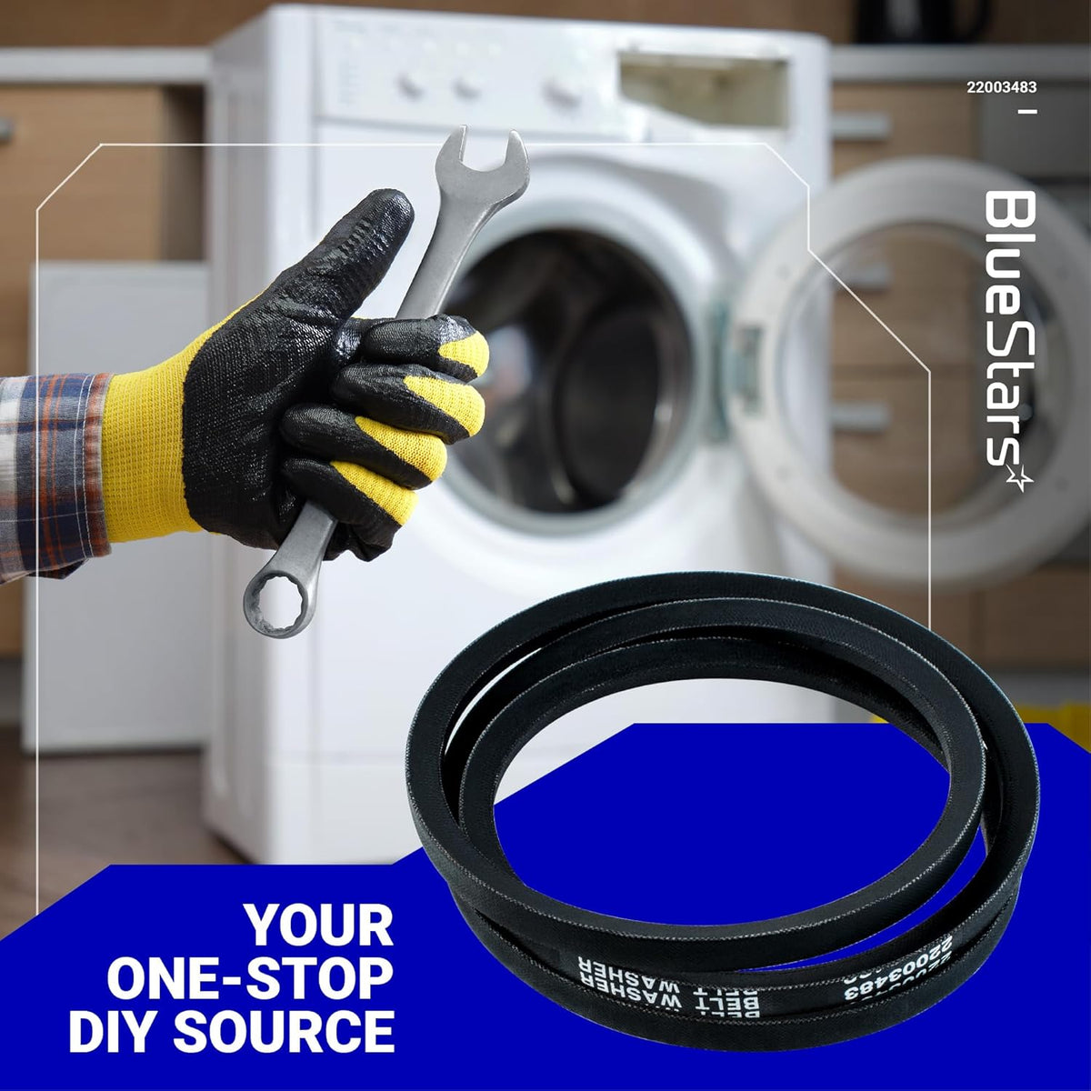 22003483 washer drive belt replacement for Maytag and Jenn-Air washing machines.