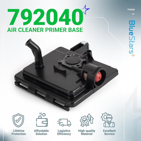 792040 air cleaner primer base for Briggs & Stratton 122000 series engines and Toro lawn mowers.