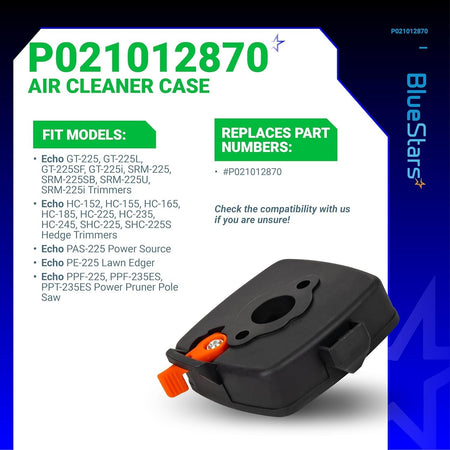 P021012870 air cleaner case assembly for Echo and Shindaiwa trimmers and hedge clippers.