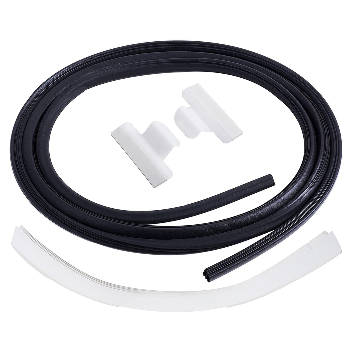 Dishwasher door seal, lower seal, and splash shield kit for Frigidaire, Kenmore, and Crosley dishwashers.