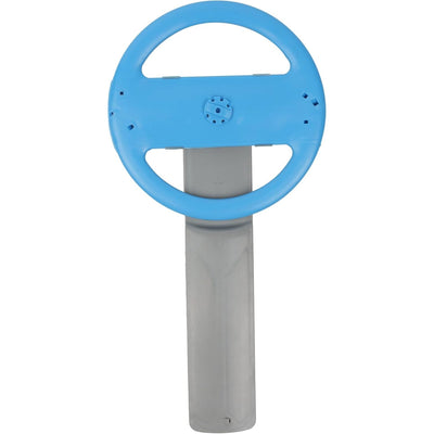 Blue and grey dishwasher lower wash arm assembly for Frigidaire dishwashers.