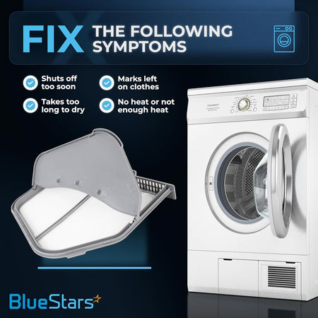 DC97-16742A dryer lint trap filter showing symptoms fixed for Samsung dryers.