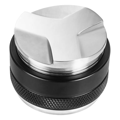 53.3mm stainless steel coffee distributor and tamper for 54mm Breville portafilters.