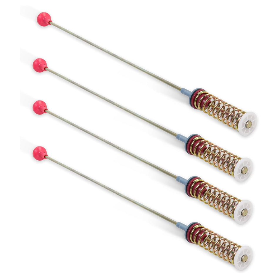 Set of four 26.2-inch suspension rods for Samsung top load washers, compatible with DC97-16350T and DC97-16350U.