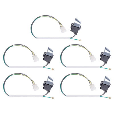Set of 5 replacement washer lid switches for Whirlpool and Kenmore washing machines.