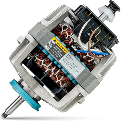 279827 Dryer Drive Motor with Pulley, angled product view