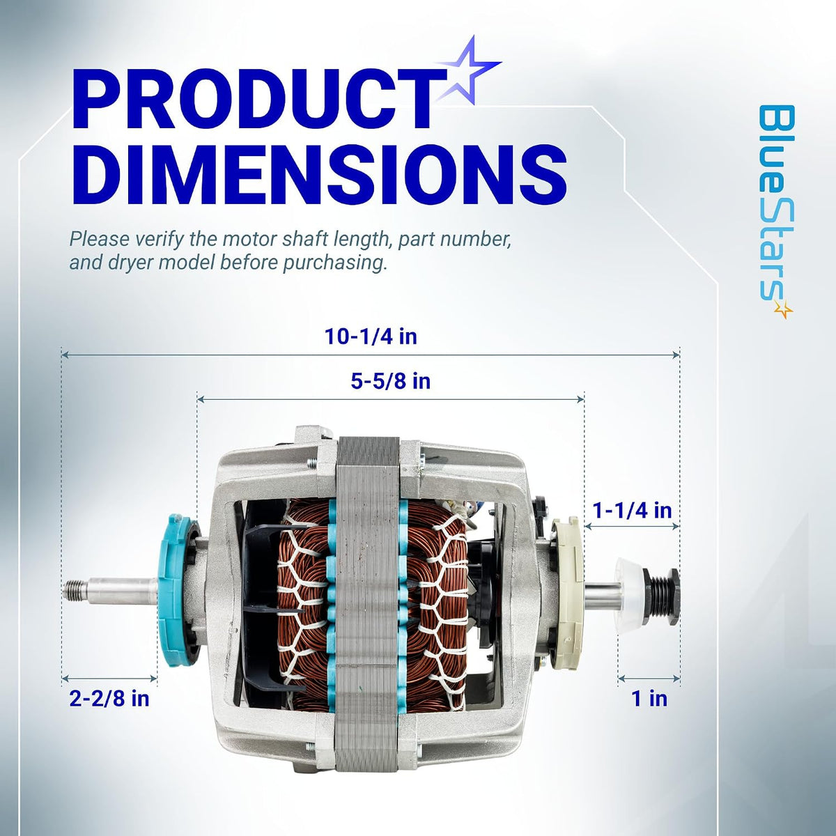 279827 Dryer Drive Motor with Pulley product dimensions diagram with labeled measurements