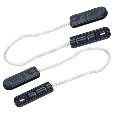 Two replacement dishwasher door hinge cable assemblies for LG dishwashers.
