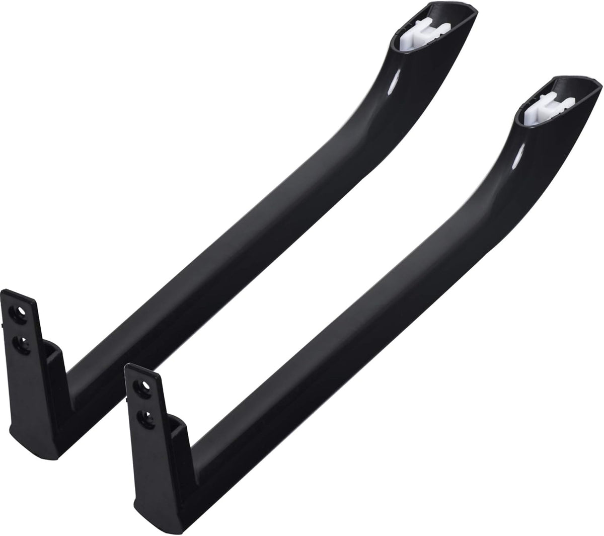 Pack of two black refrigerator door handles, replacement part 5304506471.